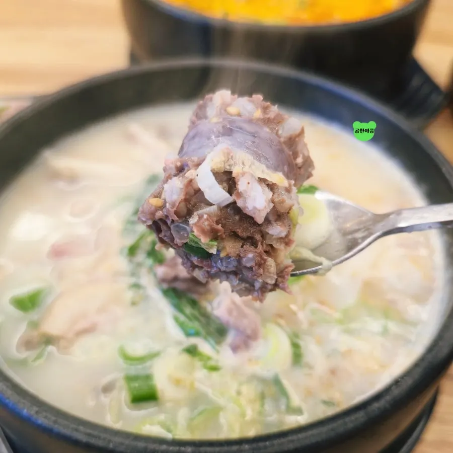 A spoonful of ingredients from the sundaeguk