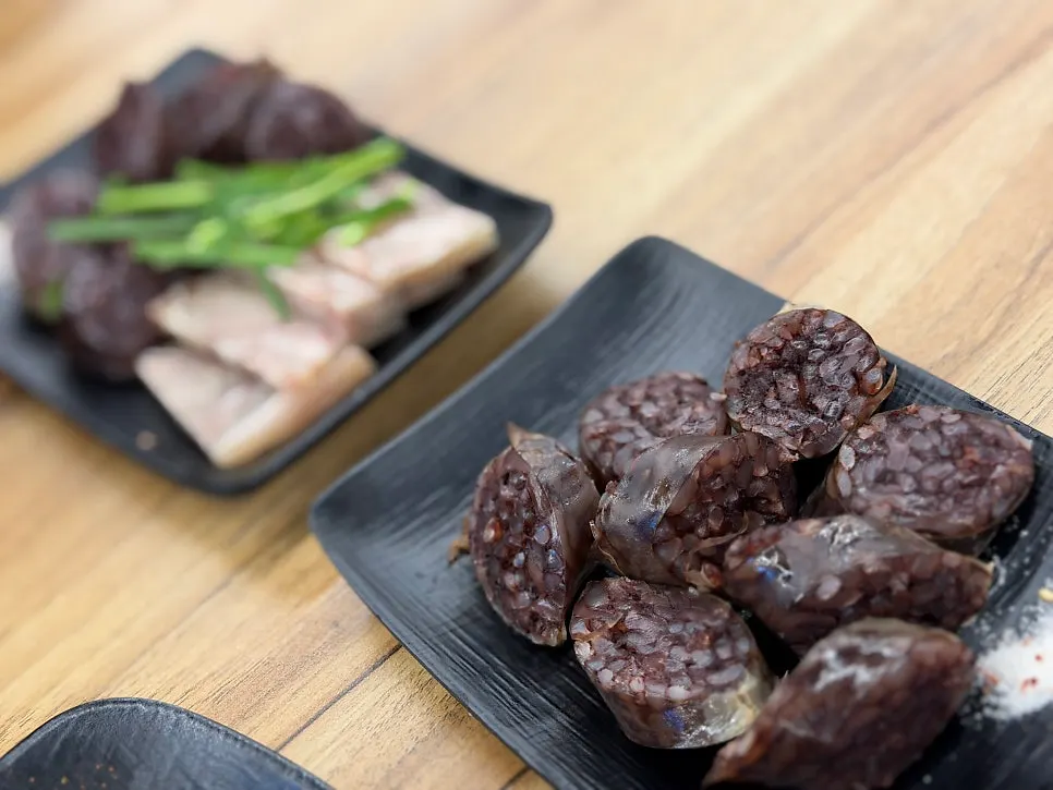 옛날경성순대국 녹양점 순대국 상차림