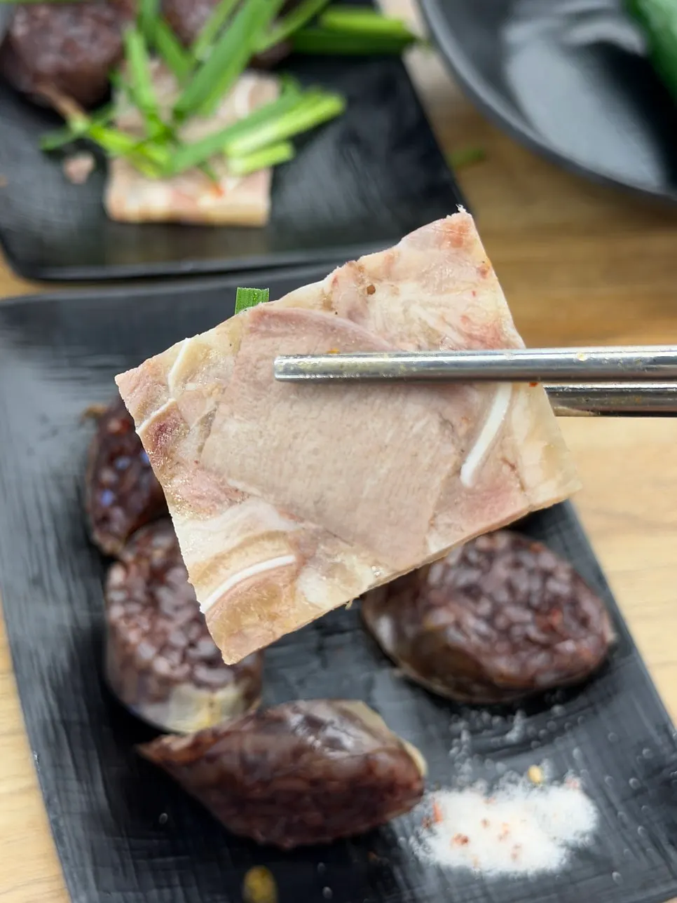 오픈 이벤트로 나온 찰순대 맛보기 접시
