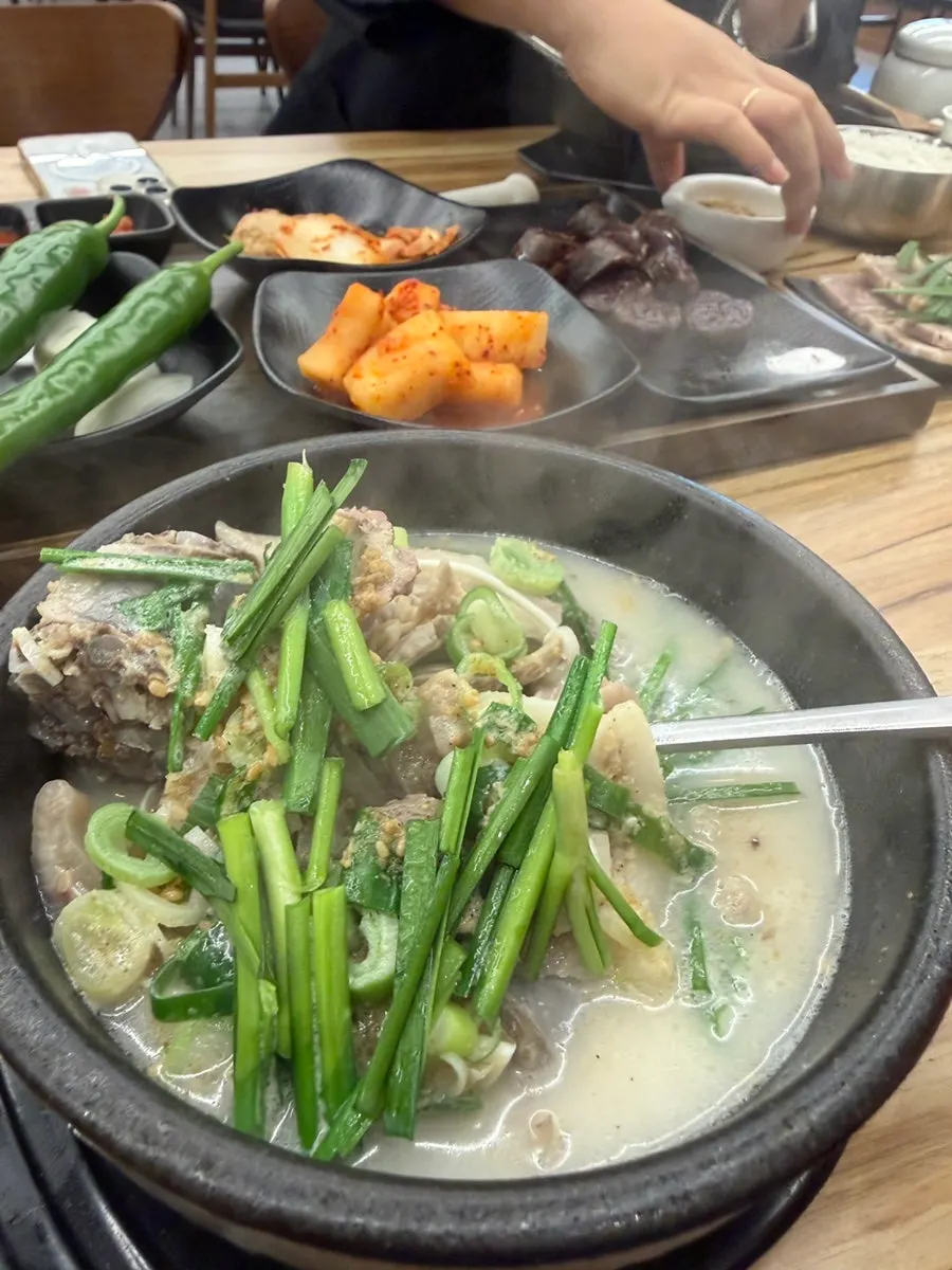 건더기가 푸짐한 순대국 한 그릇
