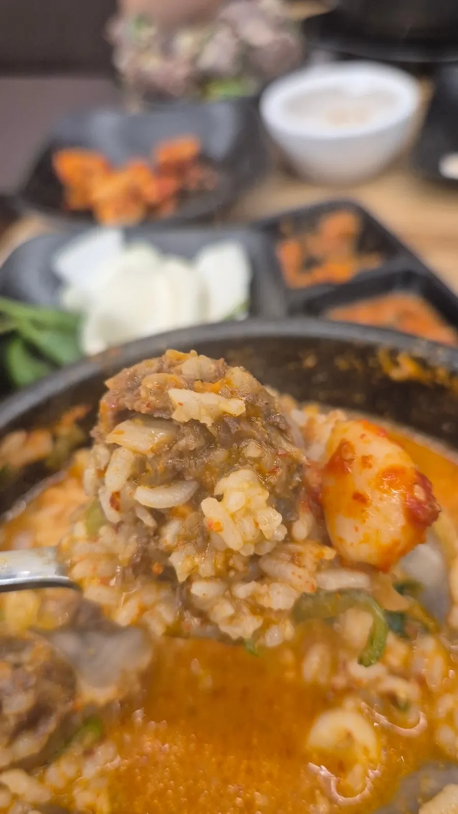 Spicy sundaeguk broth
