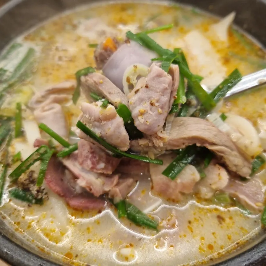 옛날경성순대국 녹양점 순대국 정식 한 상