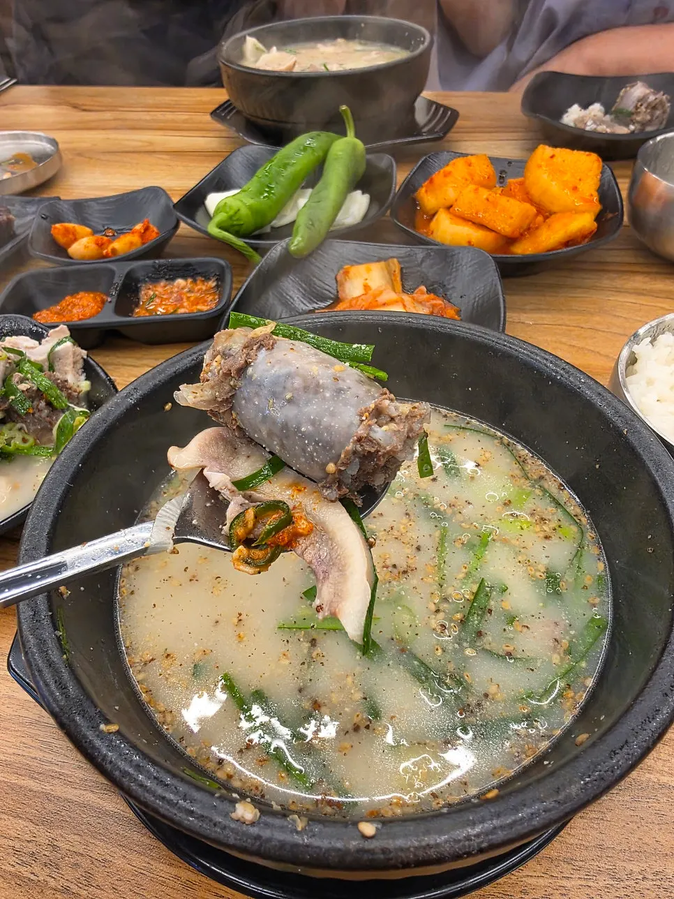 순대국 속 실한 건더기