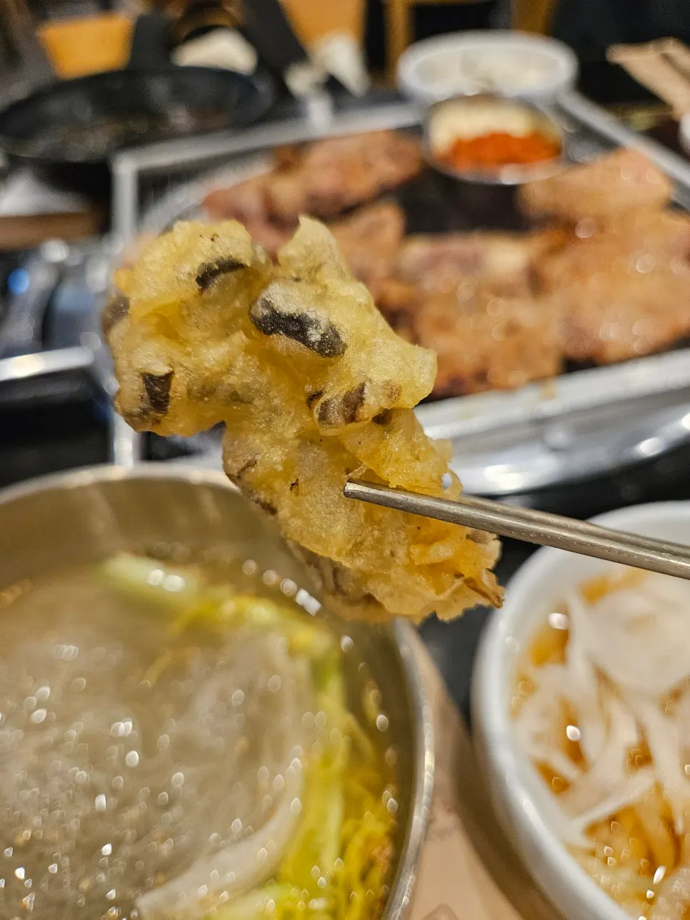 단짠한 양념의 만포갈비 육회 밑반찬