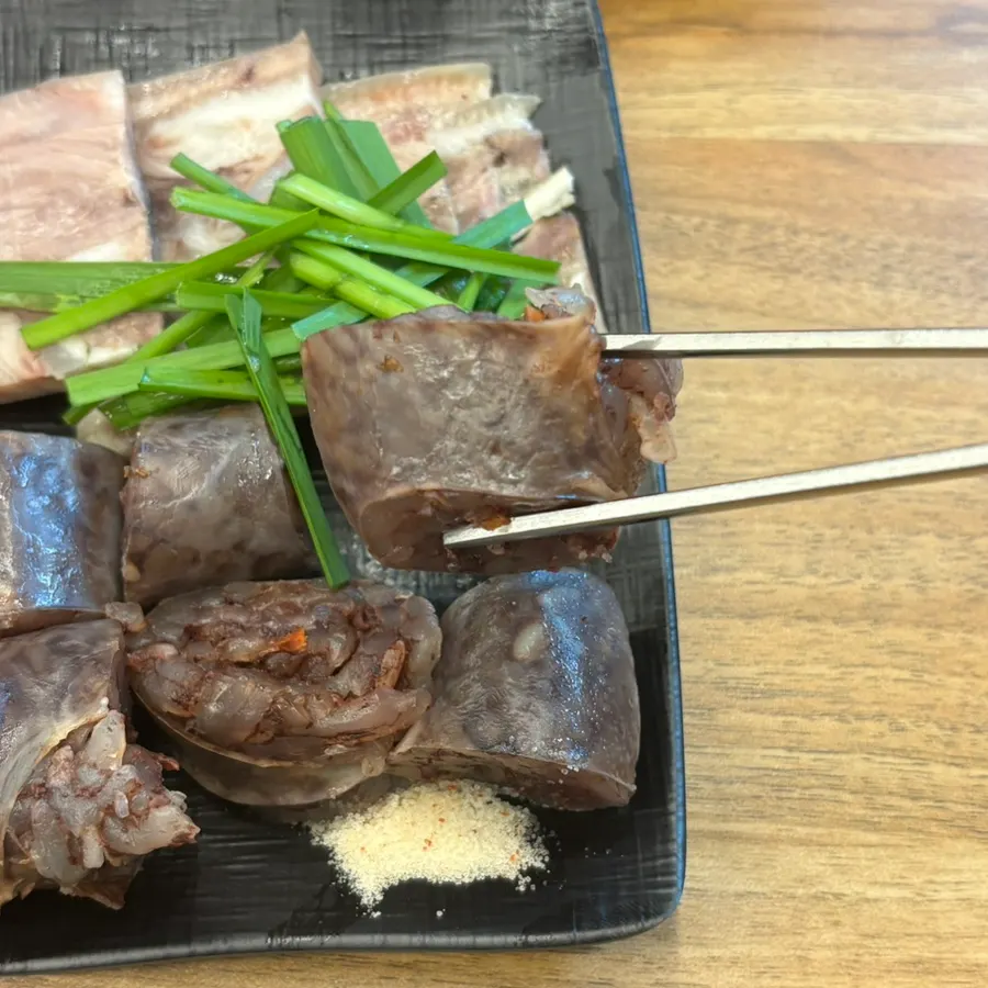 Pressed pork from the pork gukbap set
