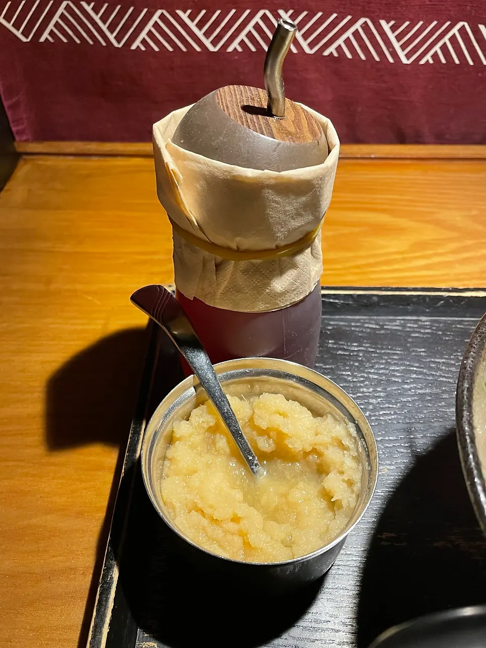 Ramen with garlic and Aori sauce