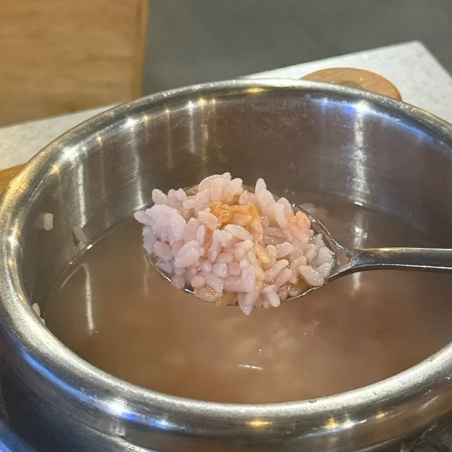 Sungnyung served to finish the meal