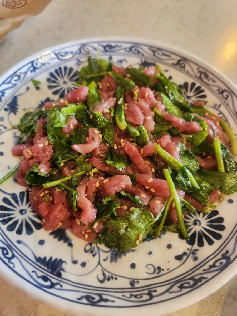 Default side dishes served at Cheonpo Hoegwan