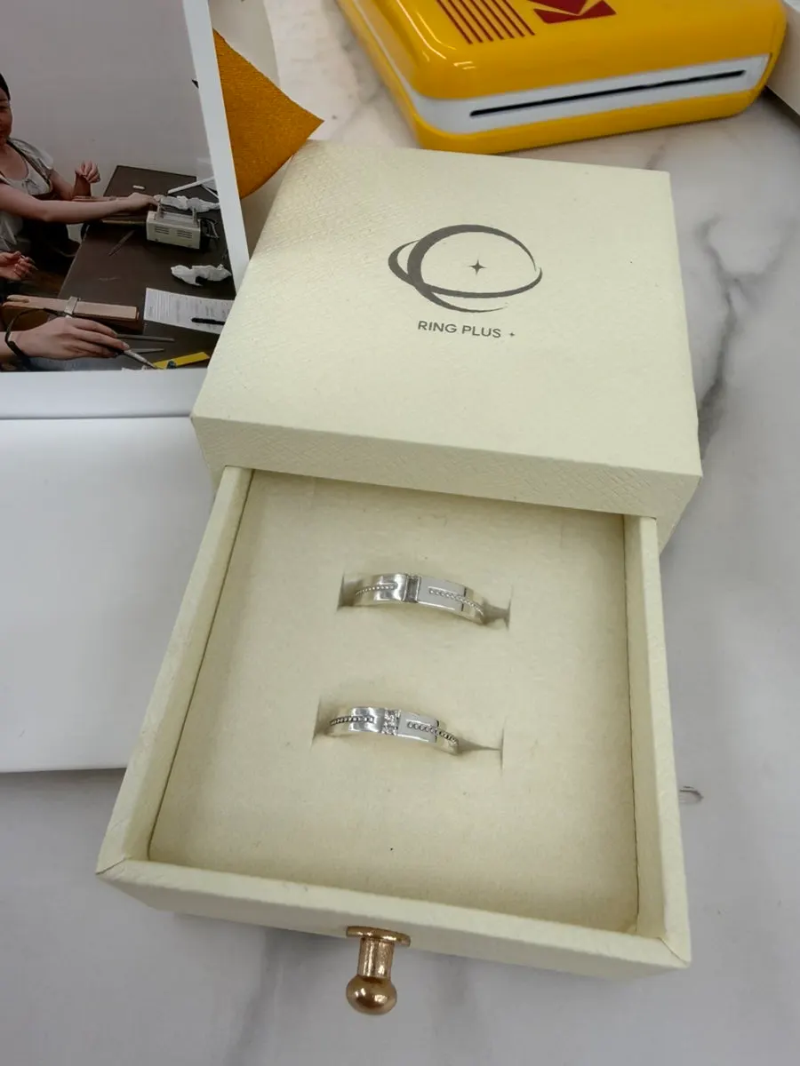 Carefully packaged finished rings