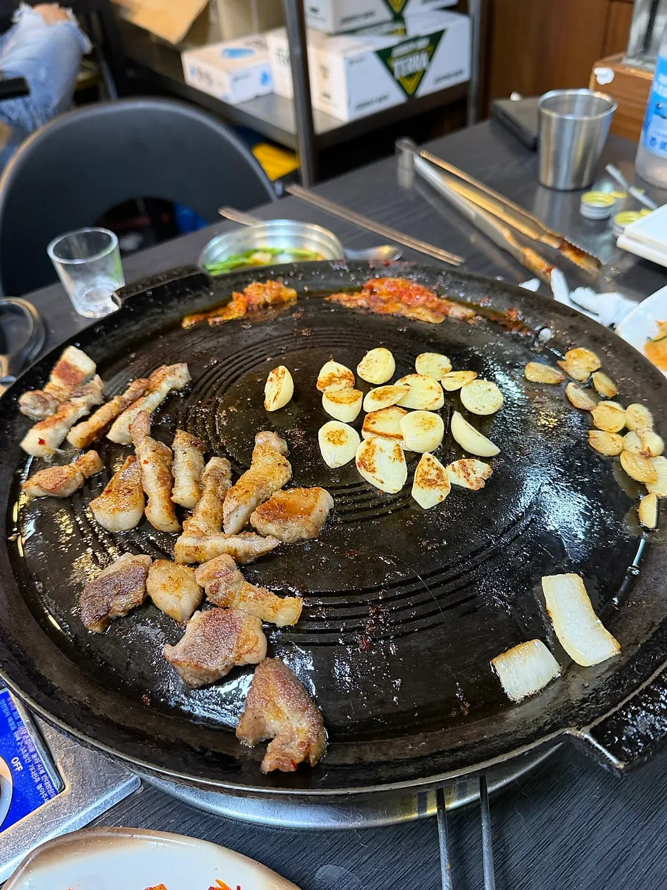 Table at Geuttaegeujip after finishing the meal