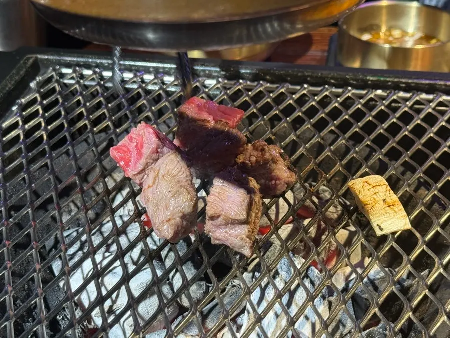 Two servings each of two beef cuts ordered