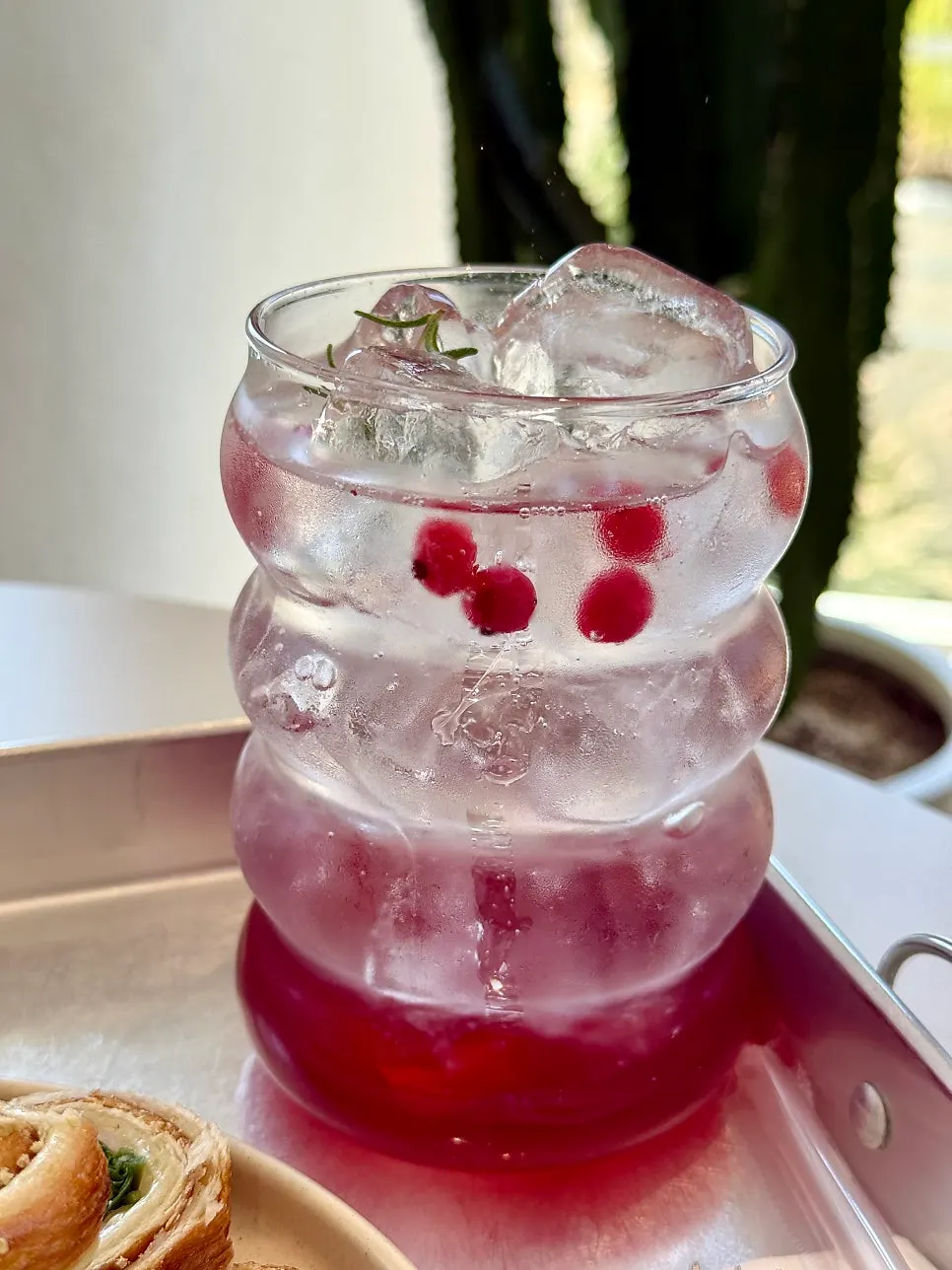 Homemade omija ade made with omija syrup and sparkling water