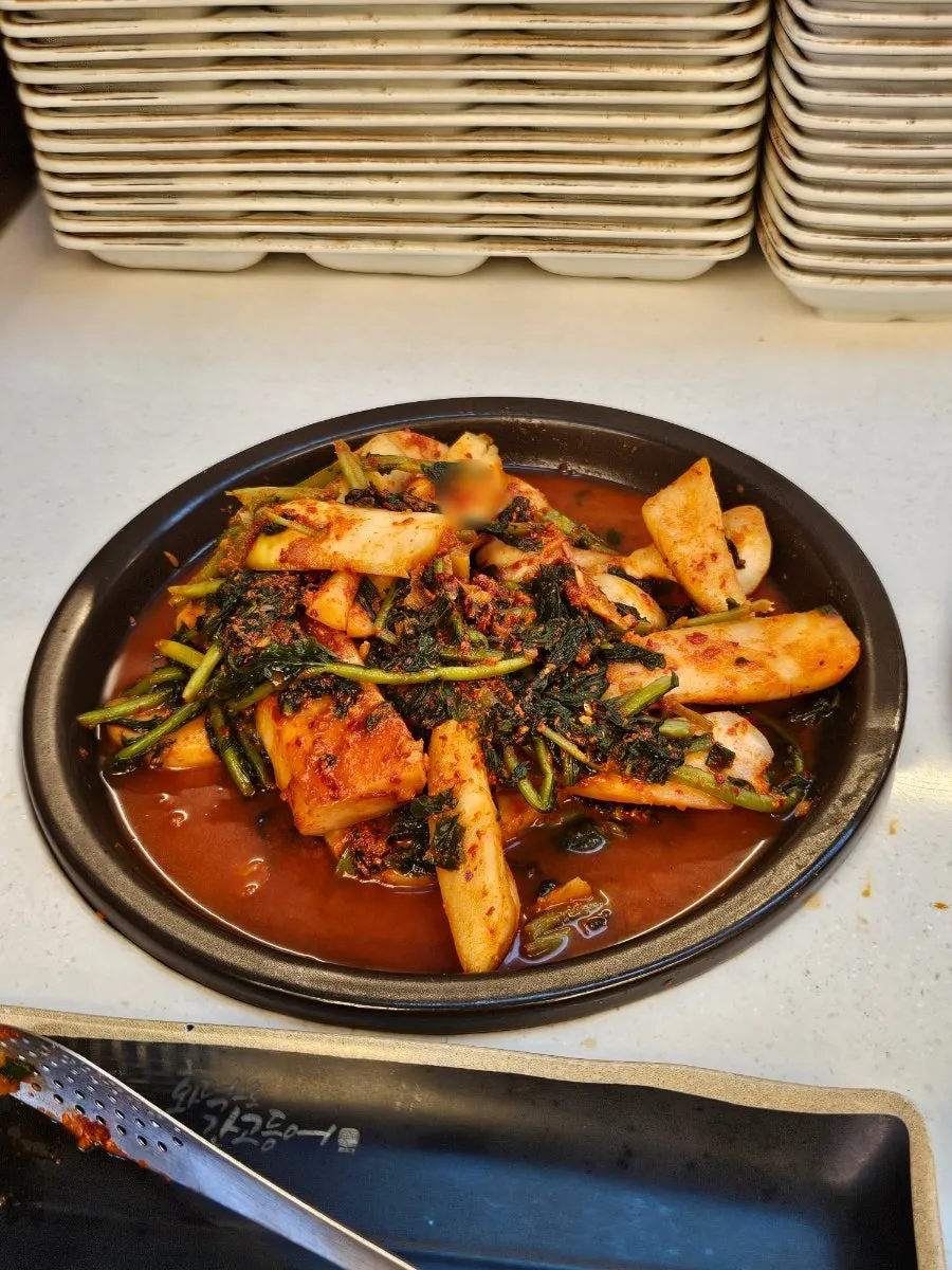 Side dishes laid out at the self-serve bar