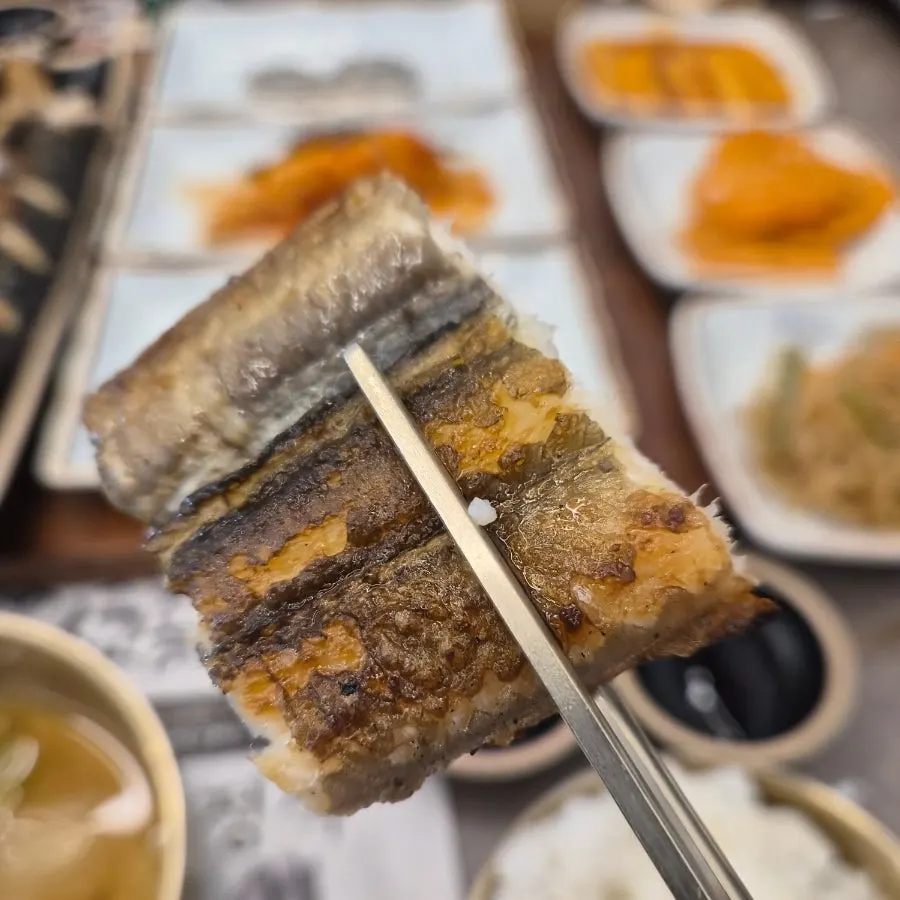 Wood-fired grilled eel