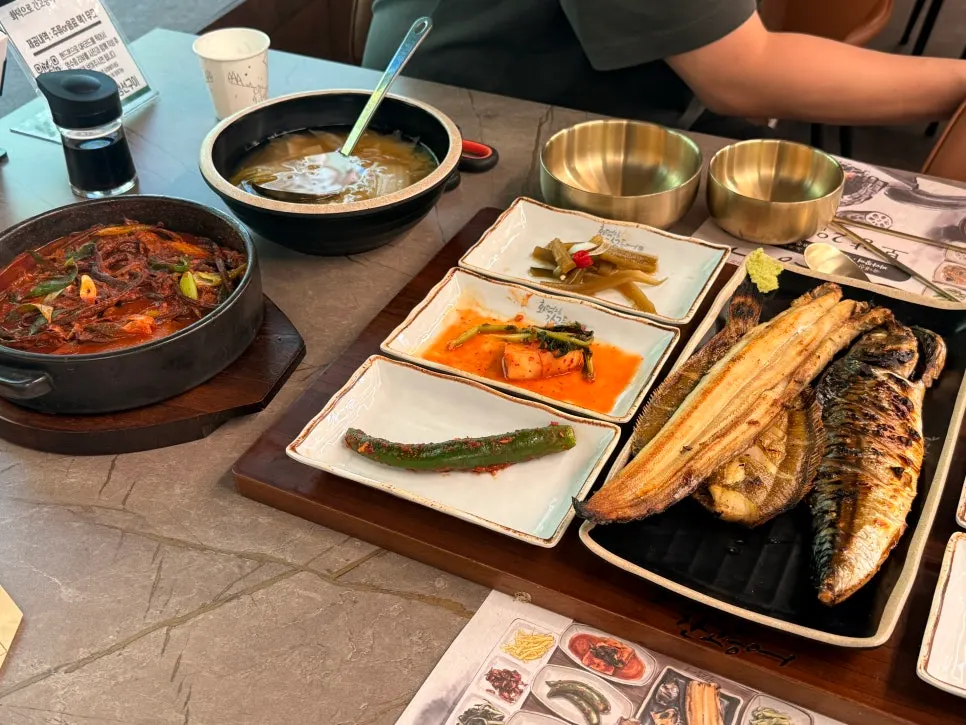 보양2인세트 한상차림 전체 사진