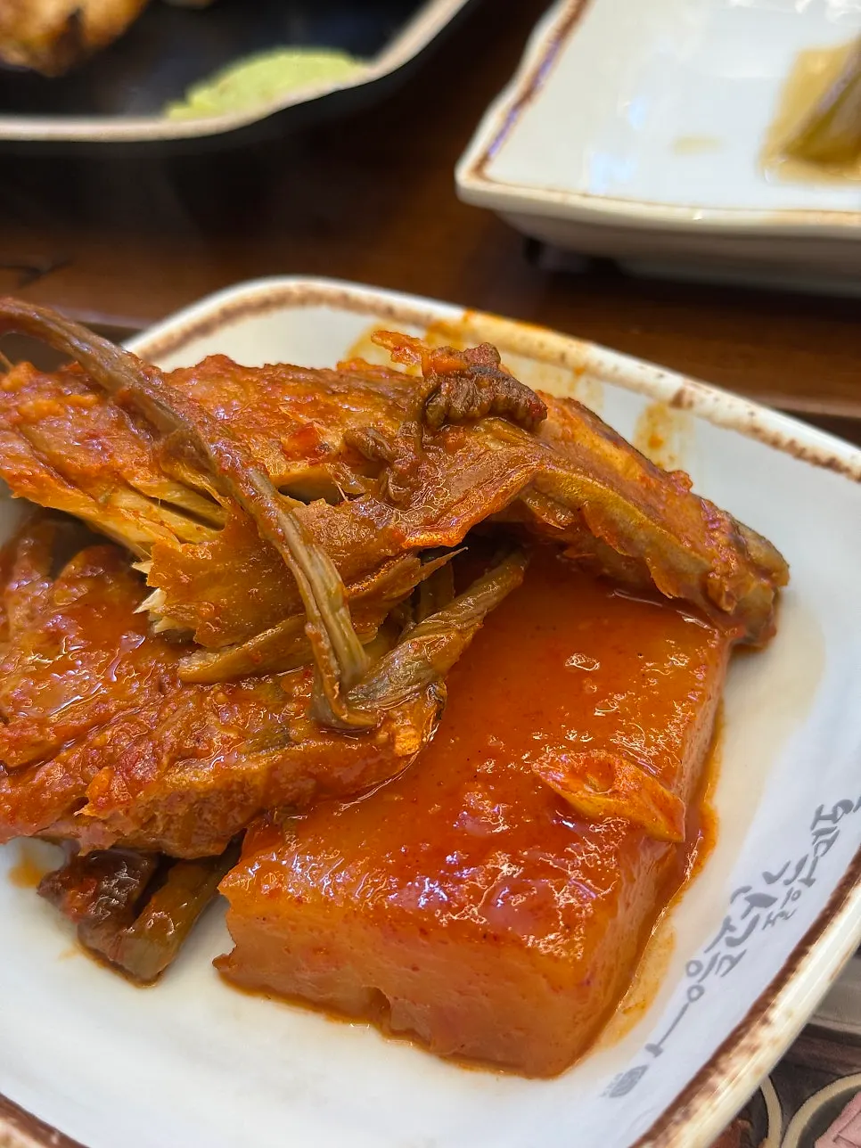 大根とゼンマイの入ったサバの煮付け