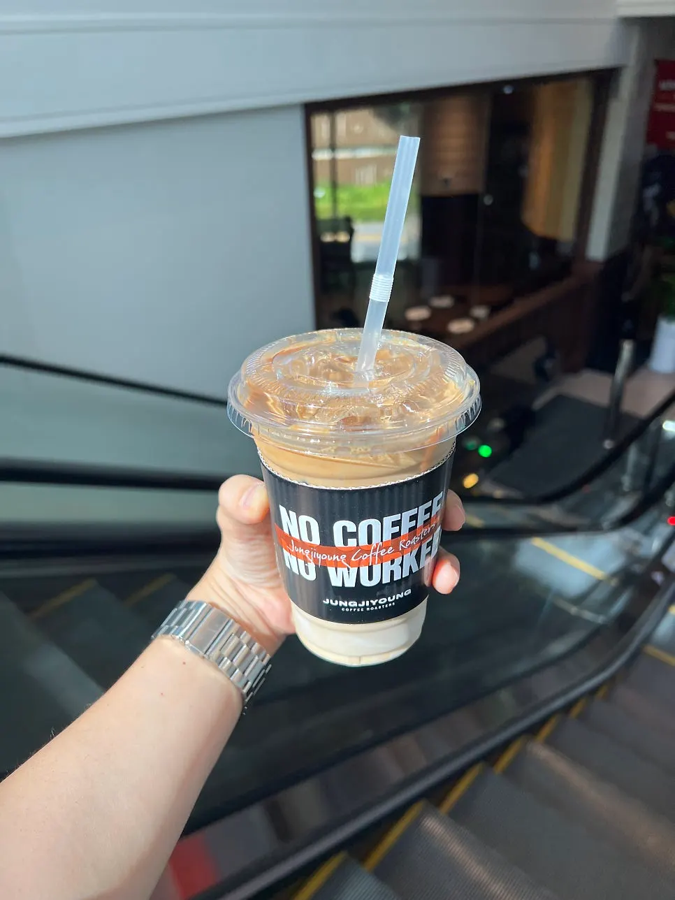 Iced latte ordered on a previous visit