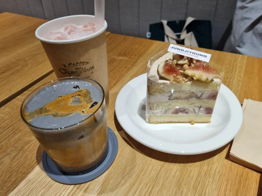 Yogurt strawberry drink set on the table