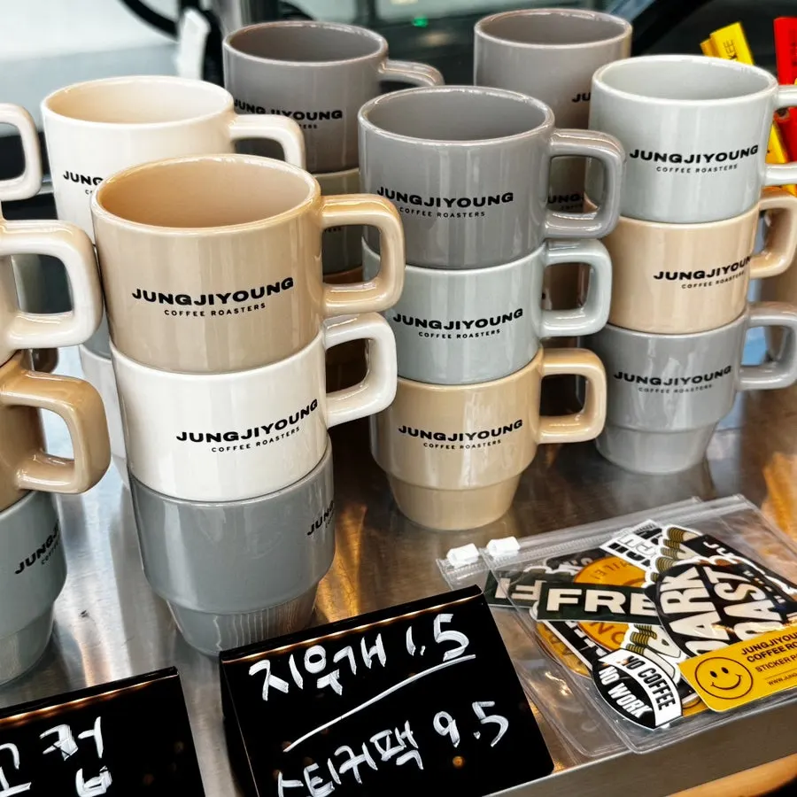 Goods featuring the café's logo