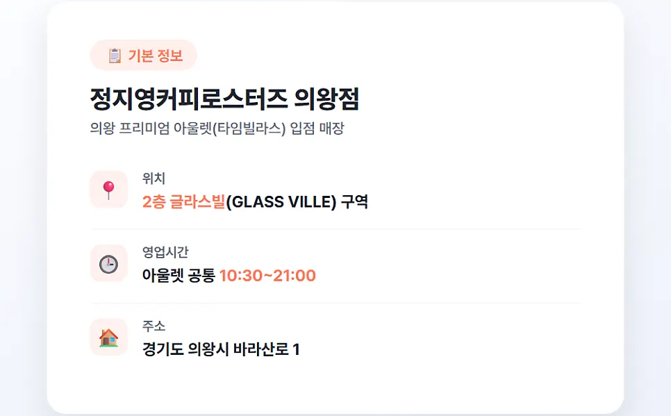 Location guide for Jeong Jiyoung Coffee Roasters Uiwang