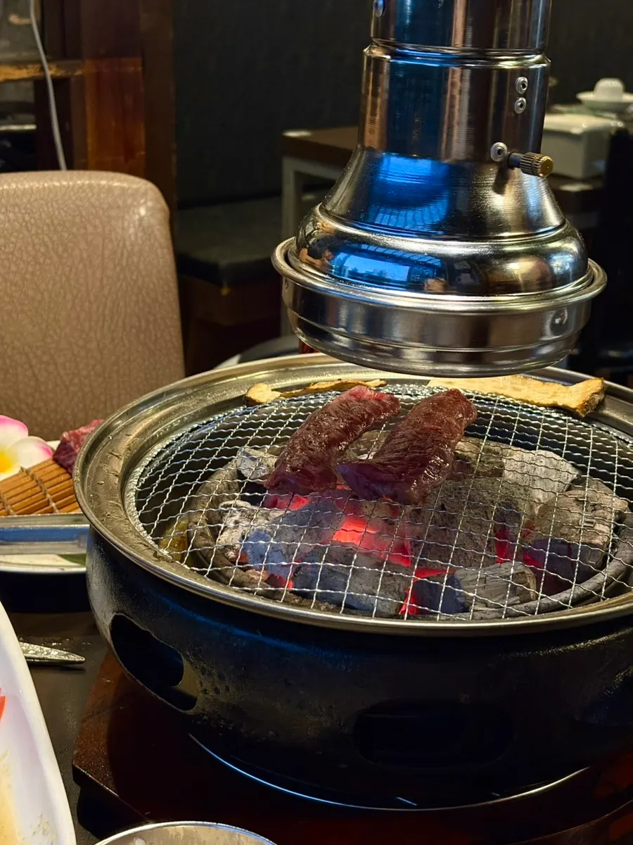 추가 주문한 안창살 구이