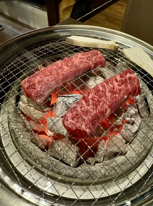 숯불에 올린 안창살