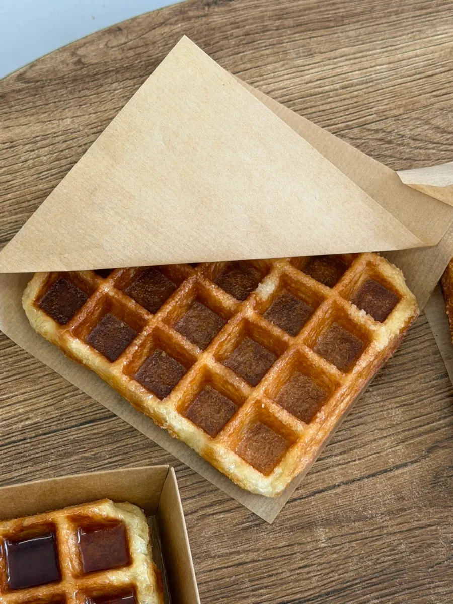 Maple syrup waffle