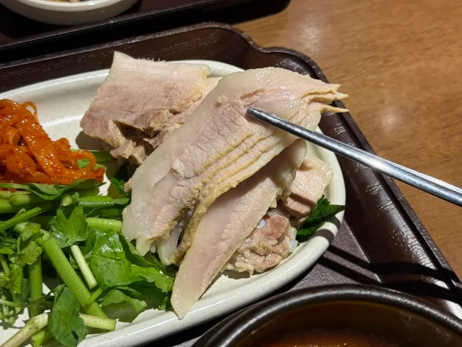 삼겹 보쌈과 가브리살 두 가지 부위