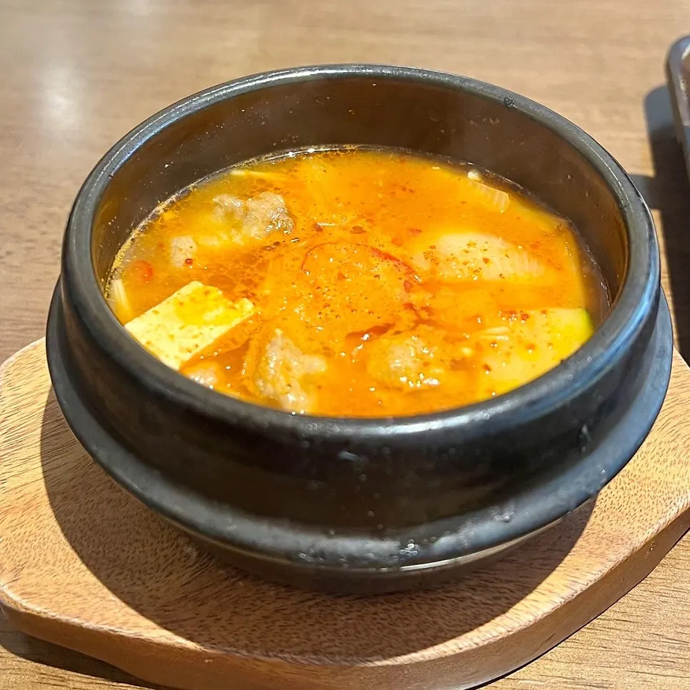 Stew served alongside the bossam