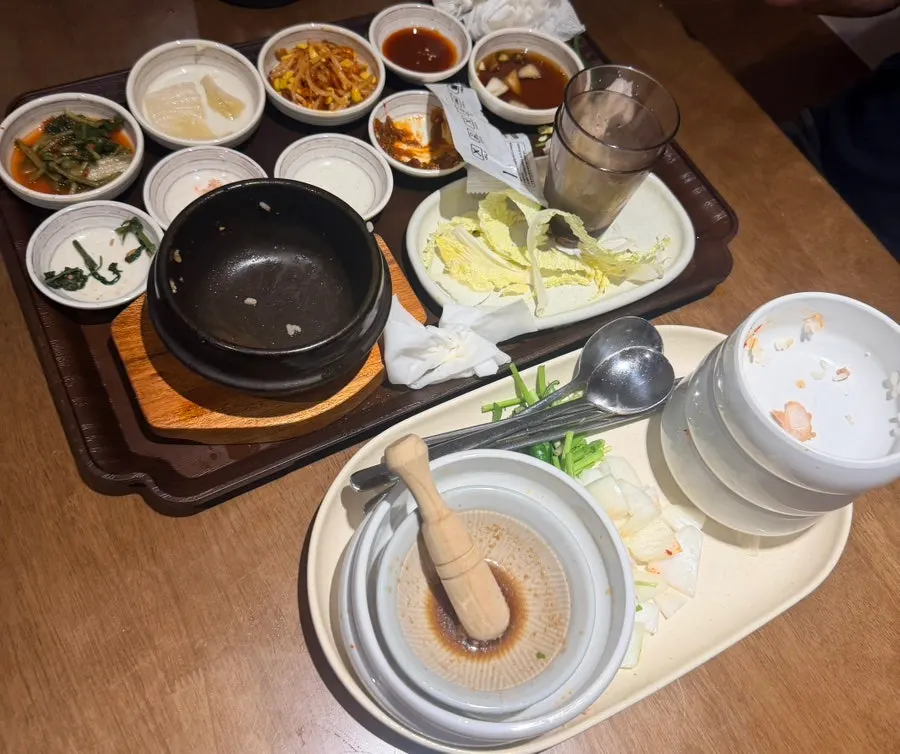 Completely finished medium-size Uldong Bossam spread