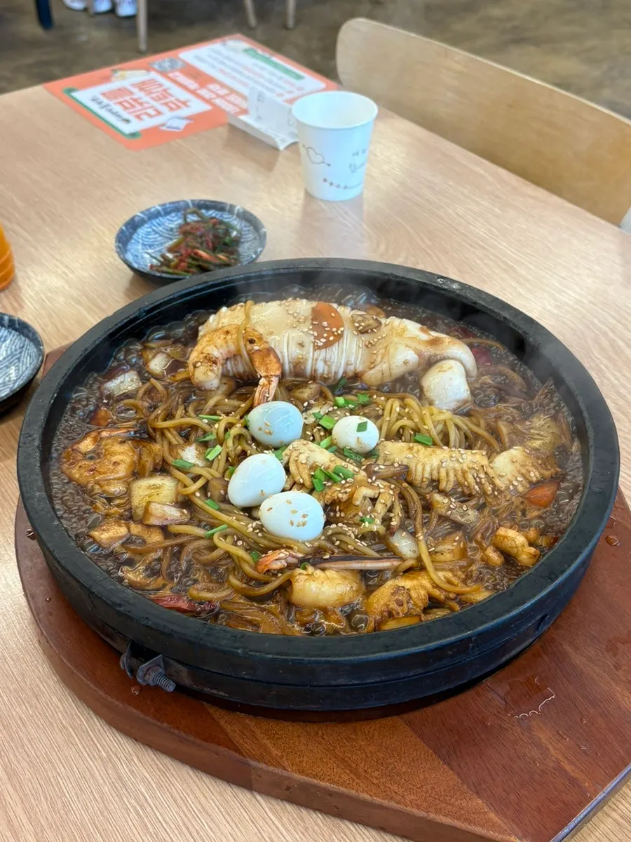 2단계 통오징어 돌짜장
