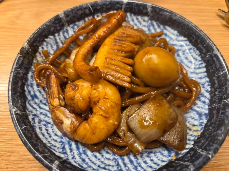 Sizzling scorched-rice stone jjajang for 3