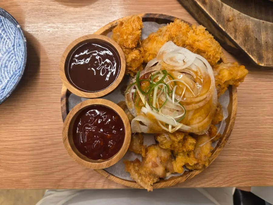 Plate of the handmade dontang and chitang set