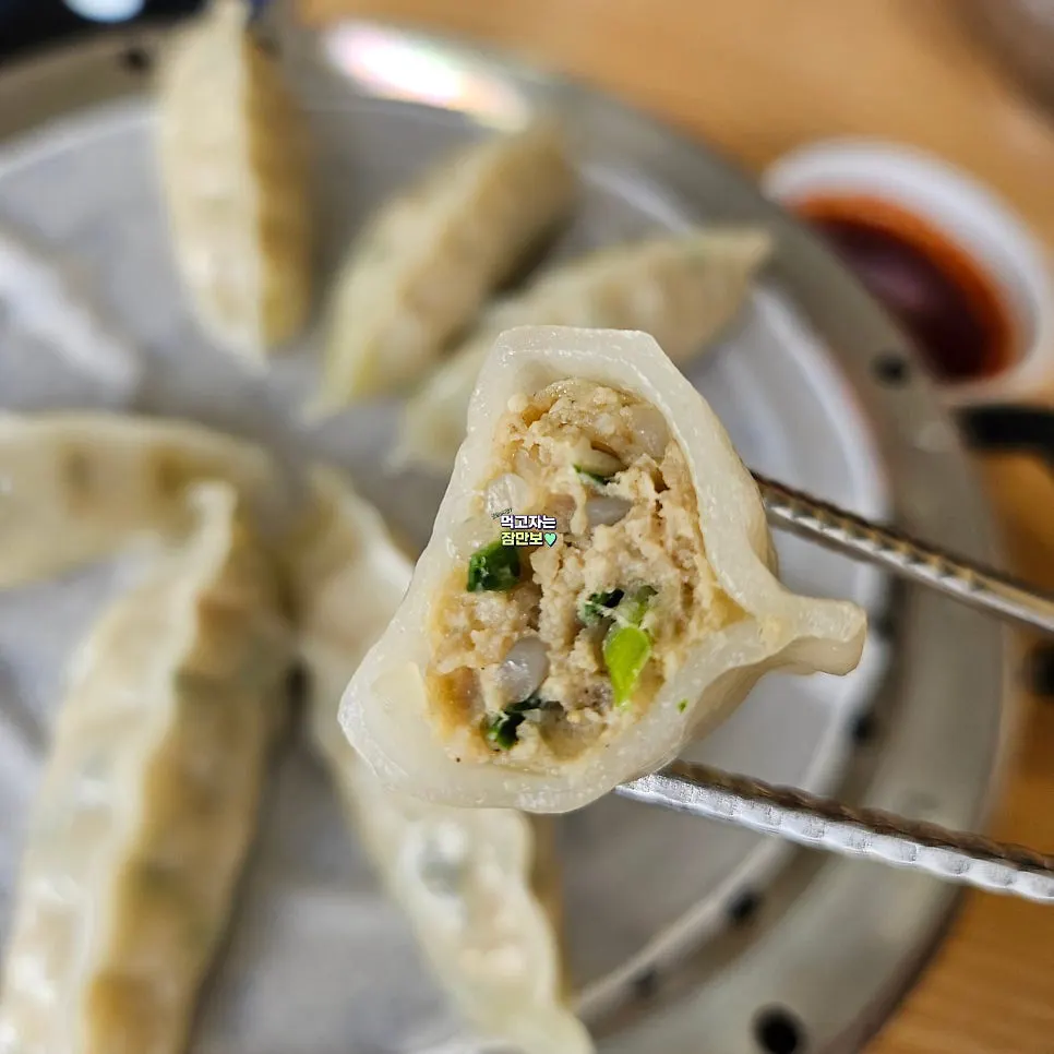 A plate of freshly steamed meat dumplings
