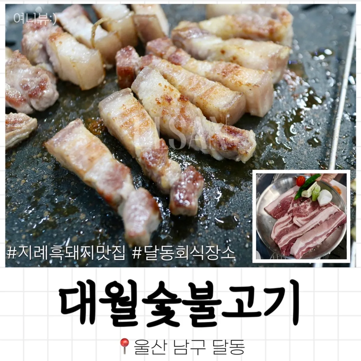 蔚山达洞大月炭火烤肉黑猪肉炭火烤肉代表照片