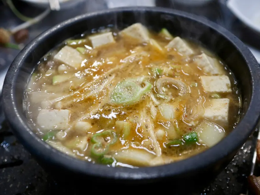 豆腐丰盛的大酱酒饭