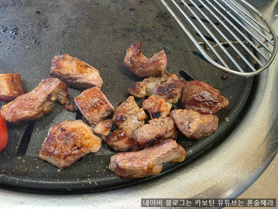 적당히 익은 흑돼지 갈매기살