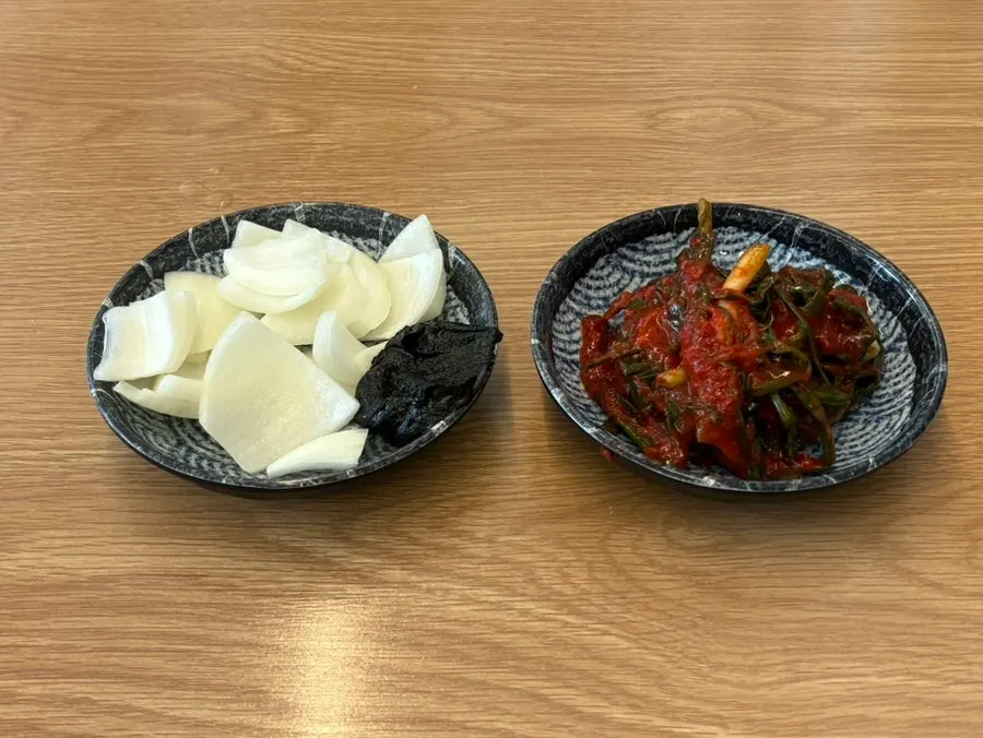 밥과 파김치 셀프 코너