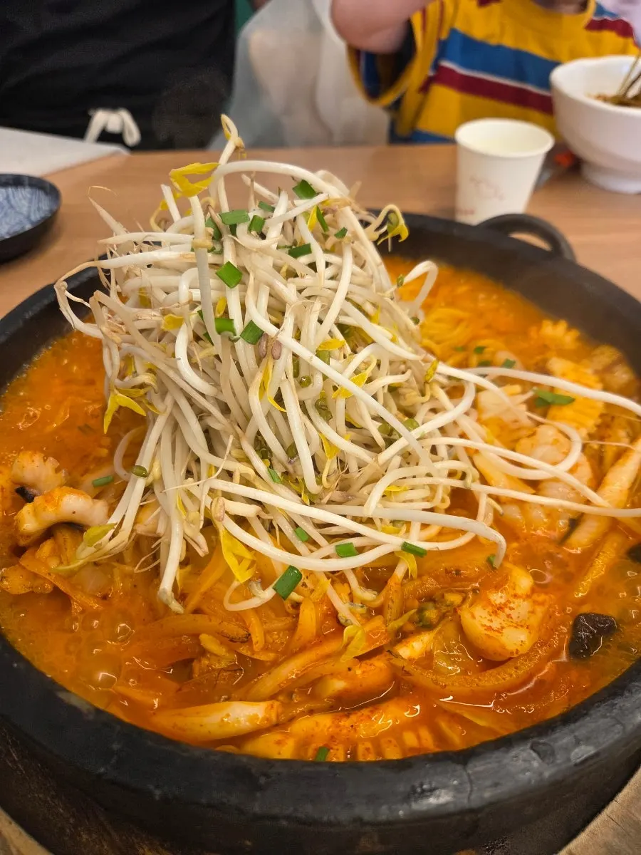맵기 1단계 누룽지 돌짬뽕 돌판