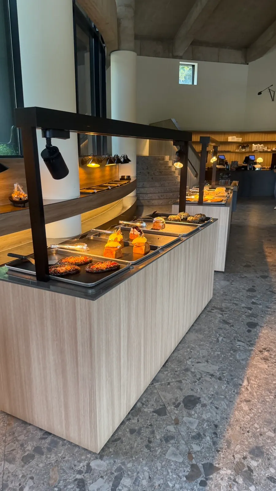 Close-up of MUG's bread display