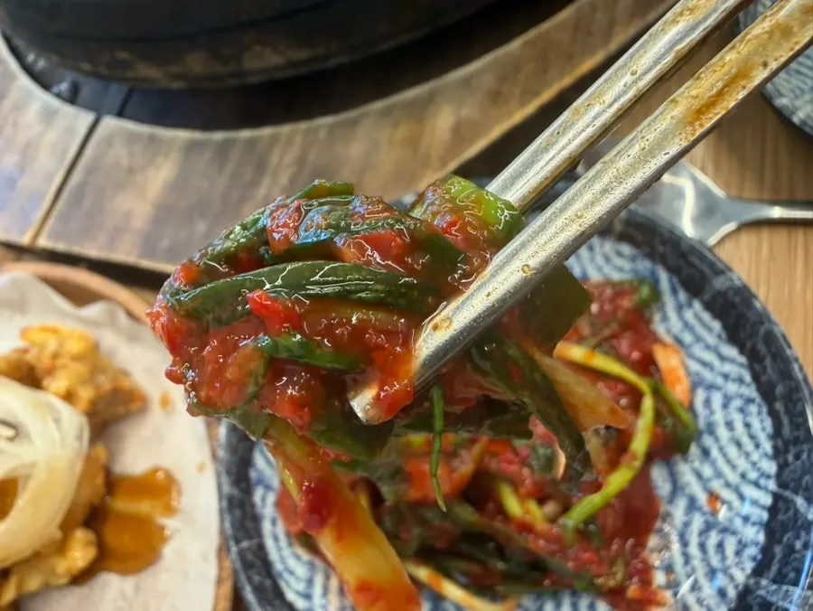 Dontang served with two dipping sauces
