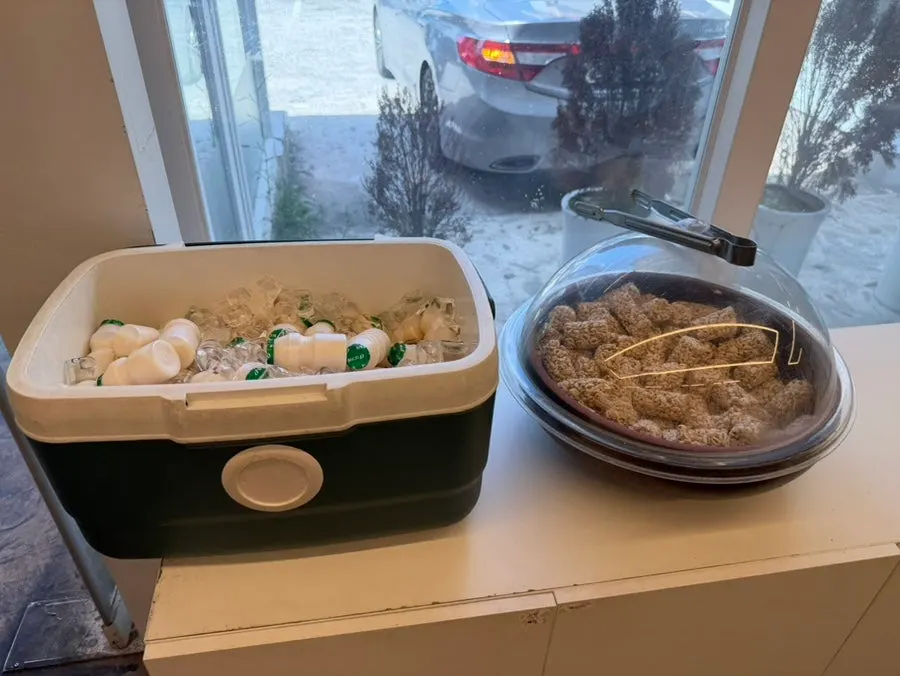 A free bowl of rice provided with the meal