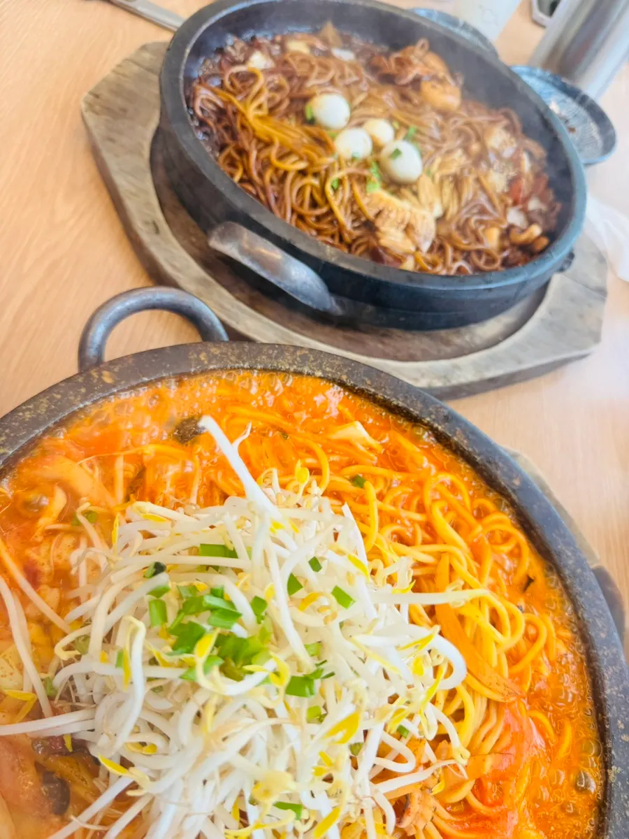 A plate of green onion kimchi