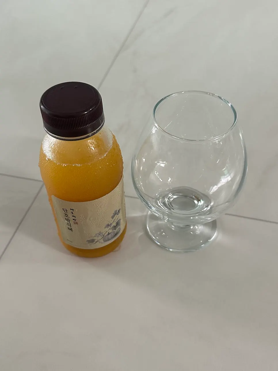 Icy, slushy pumpkin sikhye from Baekho Tteokbang