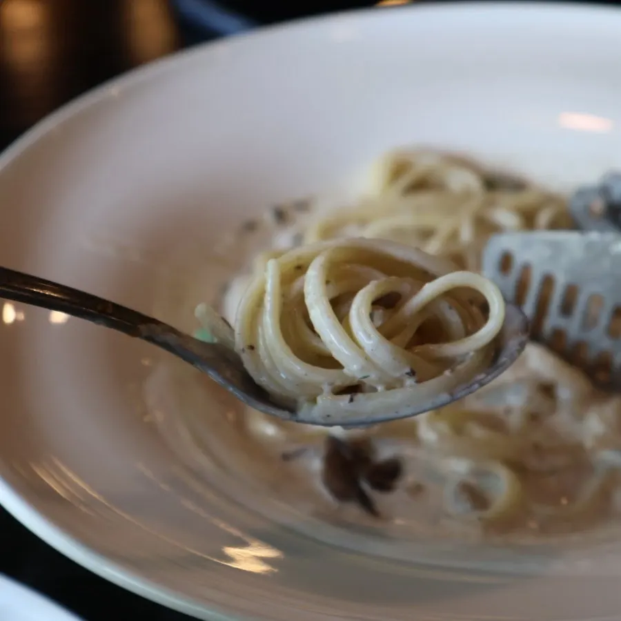 Truffle mixed mushroom cream pasta