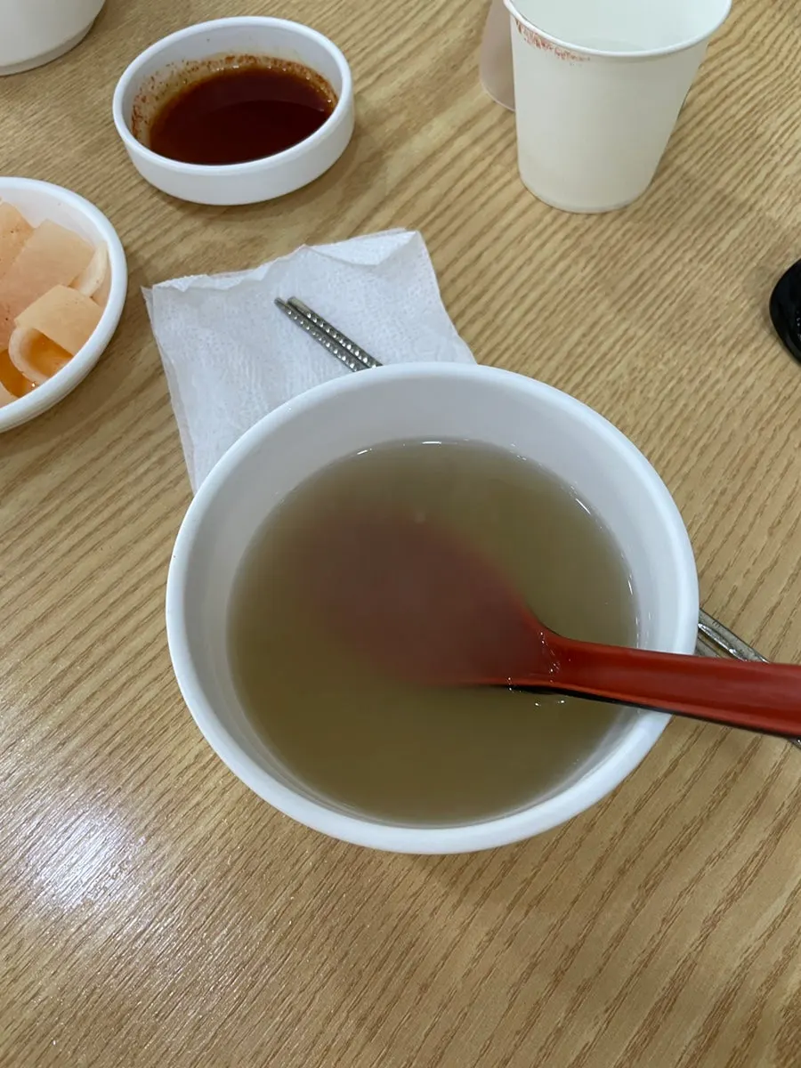 A warm cup of beef bone broth