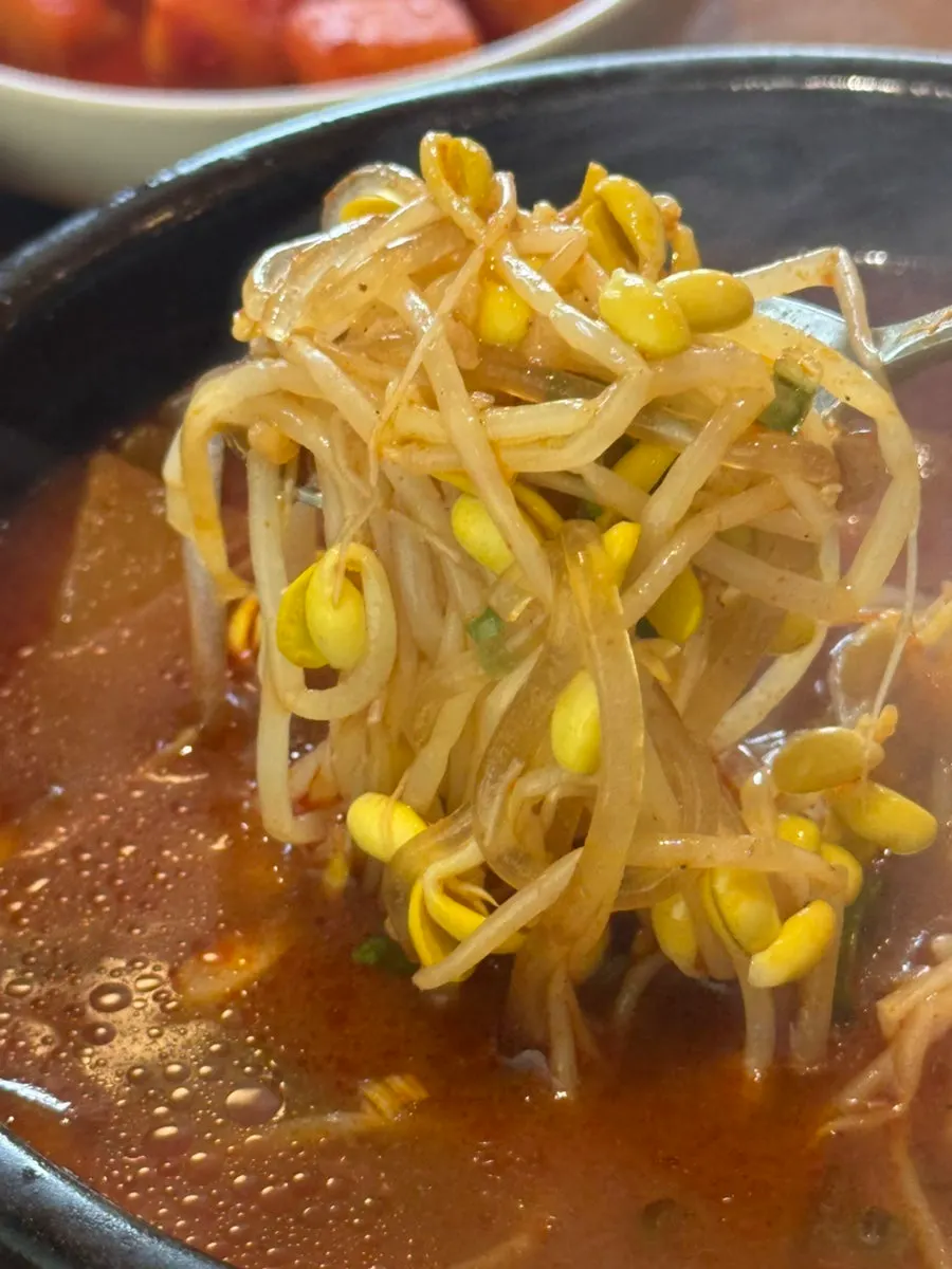 几乎见底的韩牛国饭砂锅