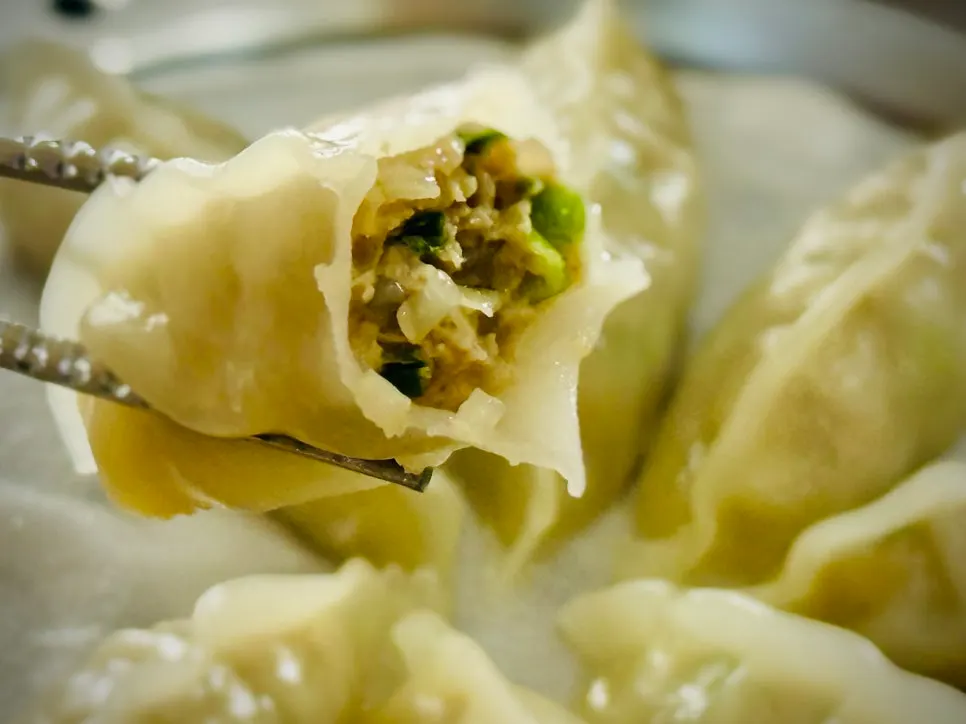 Mul milmyeon meal with warm dumplings