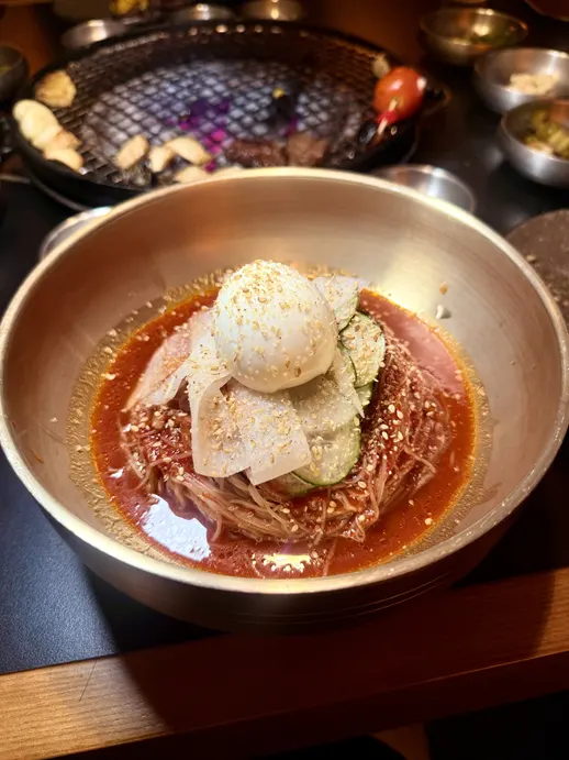 Hamheung bibim naengmyeon ordered for dessert