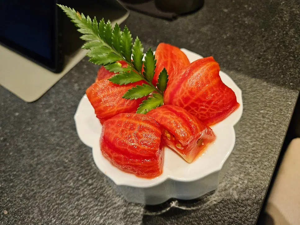 A bowl of hitsumabushi ochazuke turned into soupy rice